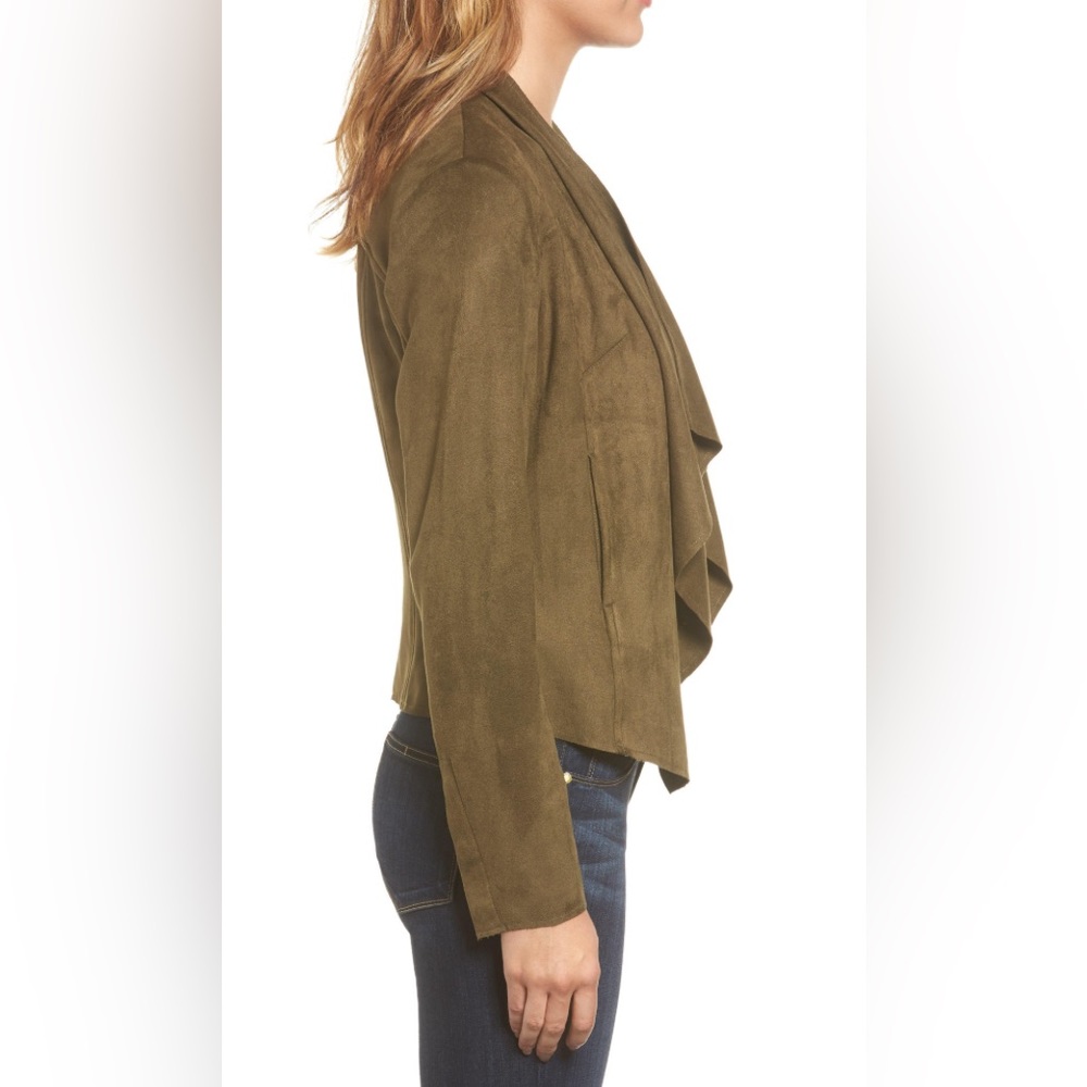 Kut by The Kluth vegan faux sued 3X taupe open jacket/blazer/coatigan - Picture 4 of 4